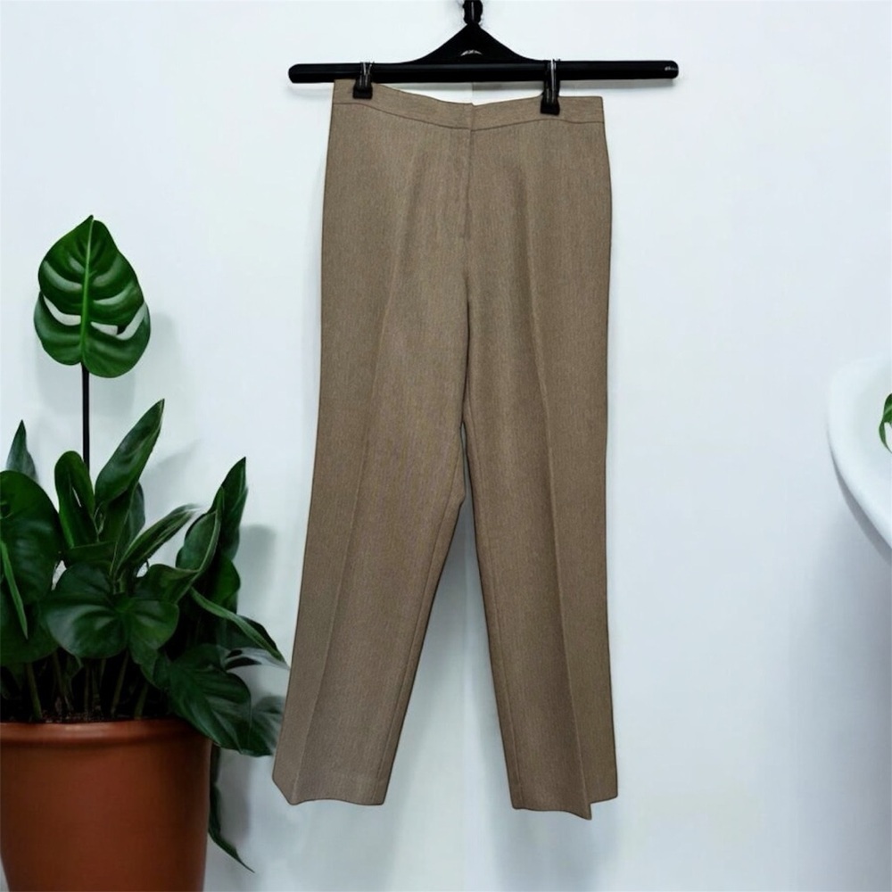 Courtenay Tan Trousers Classic Straight-Leg